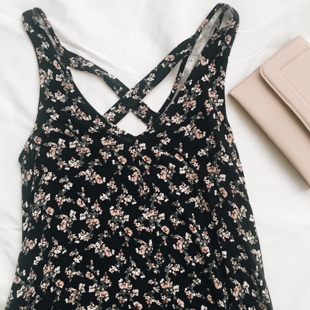 Floral Crossed Dress
